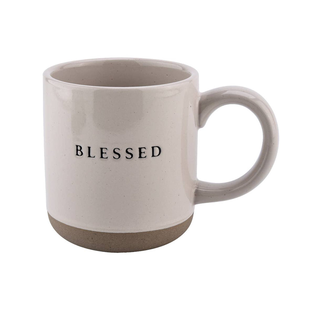 Blessed Stoneware Coffee Mug