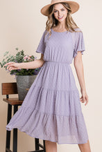 Tiered Midi Dress Style 5077 in Vintage Lilac
