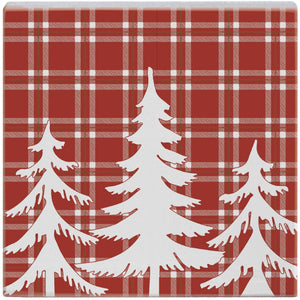 Plaid Trees - Small Talk Square