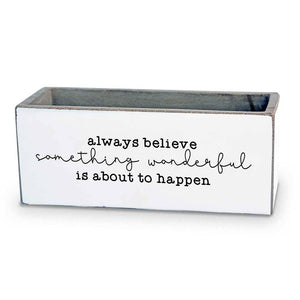 Always Believe Succulent Pot