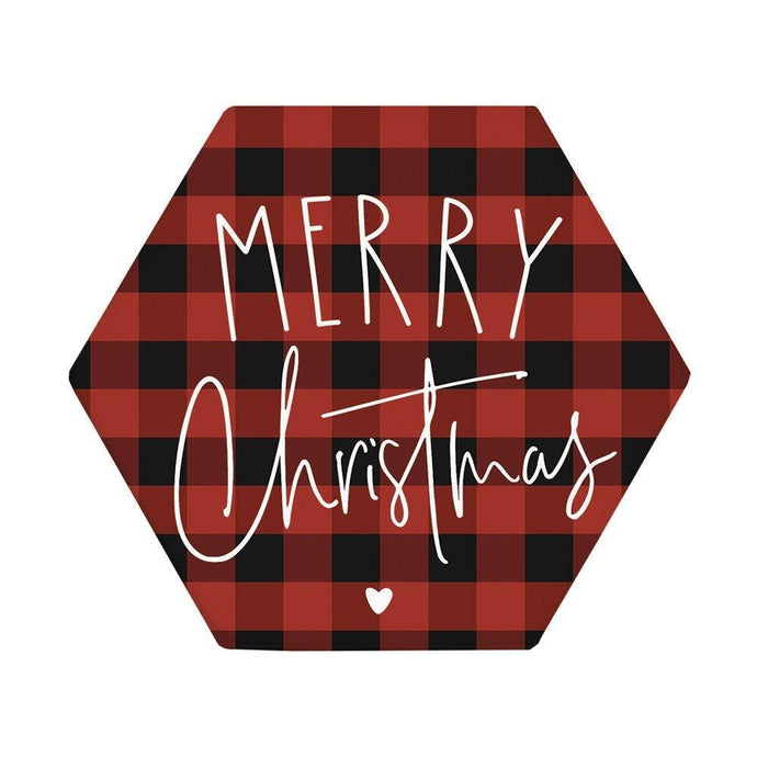 Merry Christmas Plaid Coaster COH1142