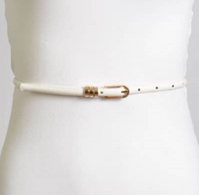 Patent Skinny Gold loop Belt 1080 - The Skirt Boutique