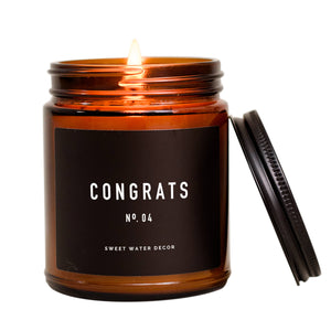 Congrats! Soy Candle | Amber Jar Candle