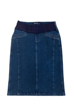 Maternity Knee Length Denim Skirt Style 187-TR16B