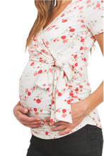 Ivory Floral Maternity top style 2152
