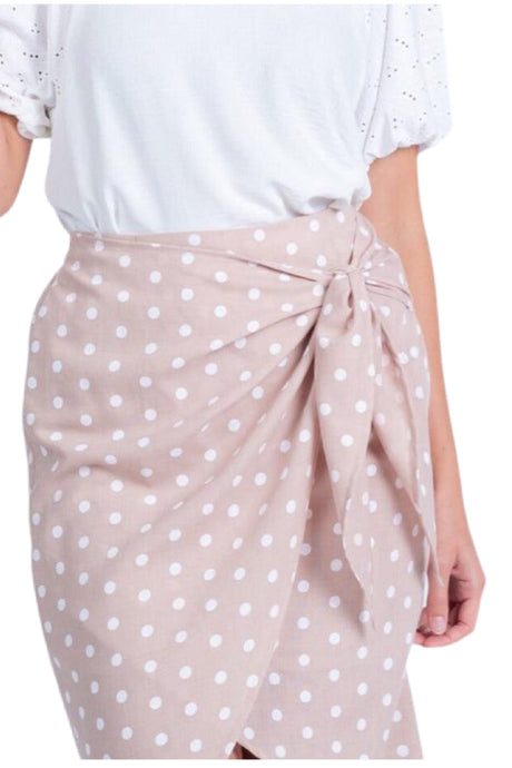 Tulip Skirt with Knot Detail Style 0136
