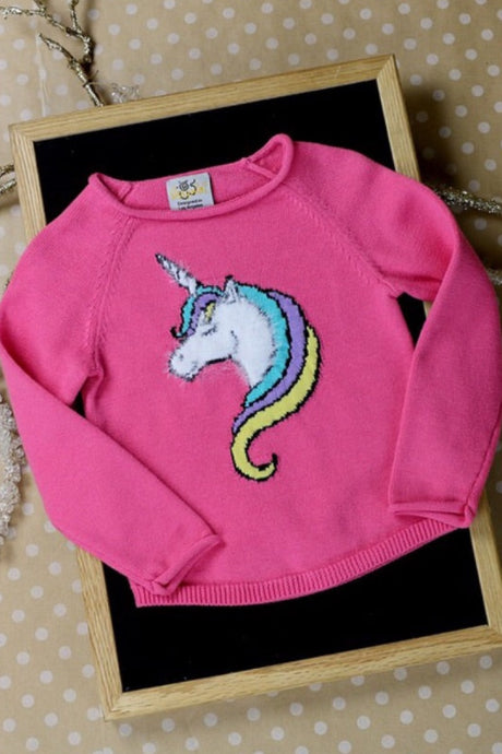 Unicorn Sweater Style 919 in Pink