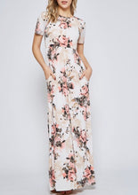 Ivory Floral Maxi Dress Style 3515 - The Skirt Boutique
