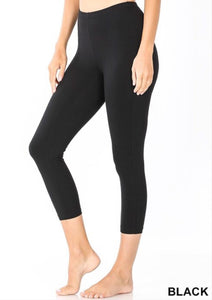 Cotton Leggings Style 1875 in Black or Charcoal
