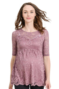 Floral Lace Maternity Top 1717A