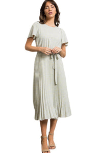 Pleated Midi Dress Style 3505