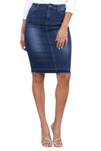Denim Skirt Style 1001 in Dark or Light Blue