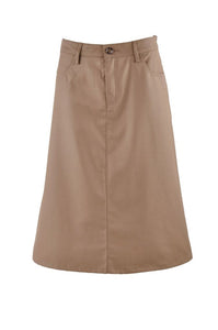 Sleek Chic Midi Skirt Style 0586 in Khaki or Navy - The Skirt Boutique