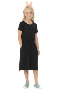 Girls Dress Style 5015 in Black, Navy or Mustard