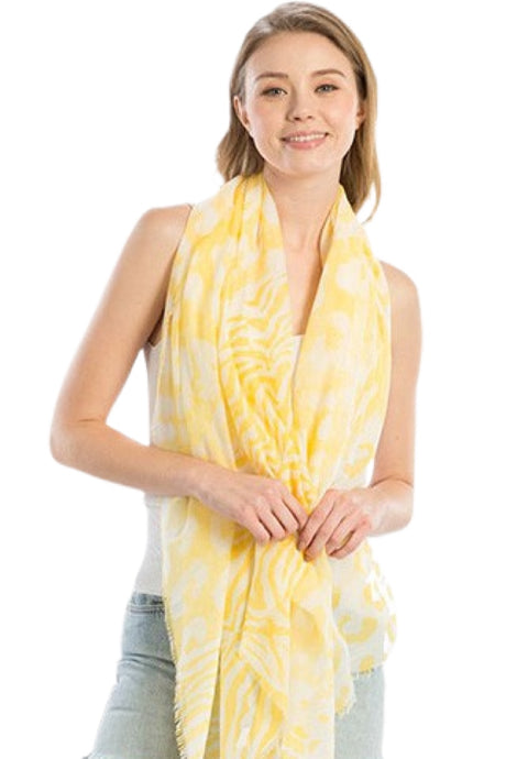 Yellow Summer Scarf Style 824
