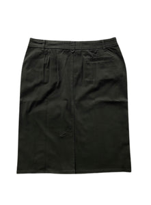 Black Twill Midi Skirt Style 148/1-8B