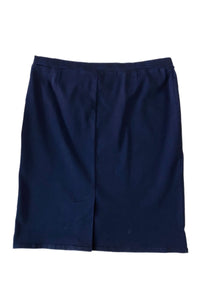 Navy Twill Pencil Skirt Style 185-55F