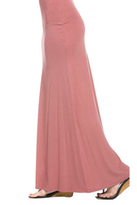 Maxi Skirt Style 9001 Dusty Rose and Baby Blue