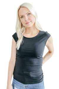 Cap Sleeve Style in Black or White Style SH10