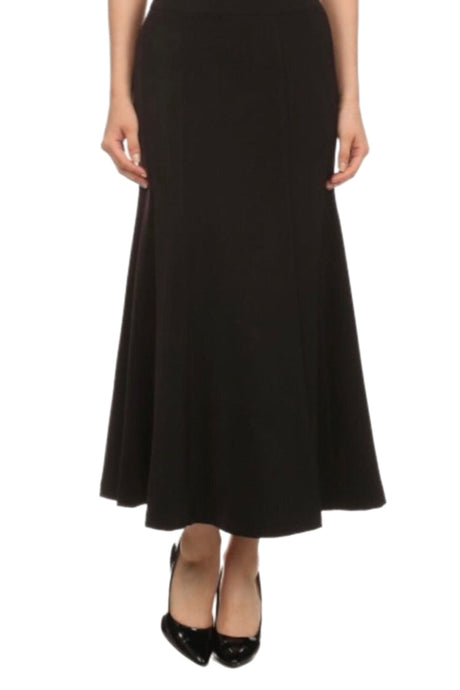 Plus Long Black or Grey  Skirt Style 4308