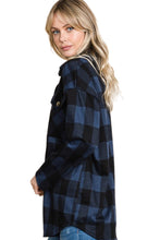 Plaid Button Down Shirt Style 4157 in Navy or Red
