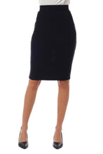 Stretch Pencil Skirt Style 2001 in Black