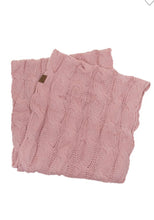 Knitted Scarf in Dark Grey, Indi Pink or Ivory