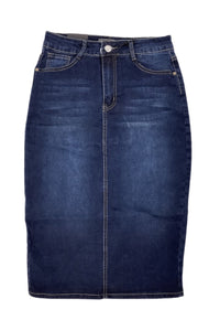 Midlength Denim Skirt Style 352