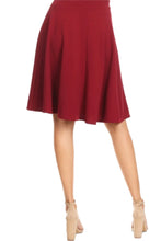 High waist A-line skirt style 613 in Red