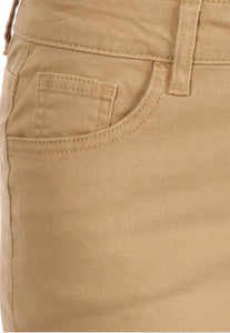Khaki Denim Skirt Style 77546