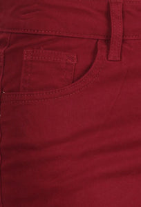 Denim Skirt Style 77546 in Cherry