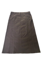 Twill Skirt Style 188-59J in Brown