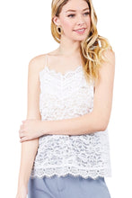 Lace Tank Top Style 11188 in Off White